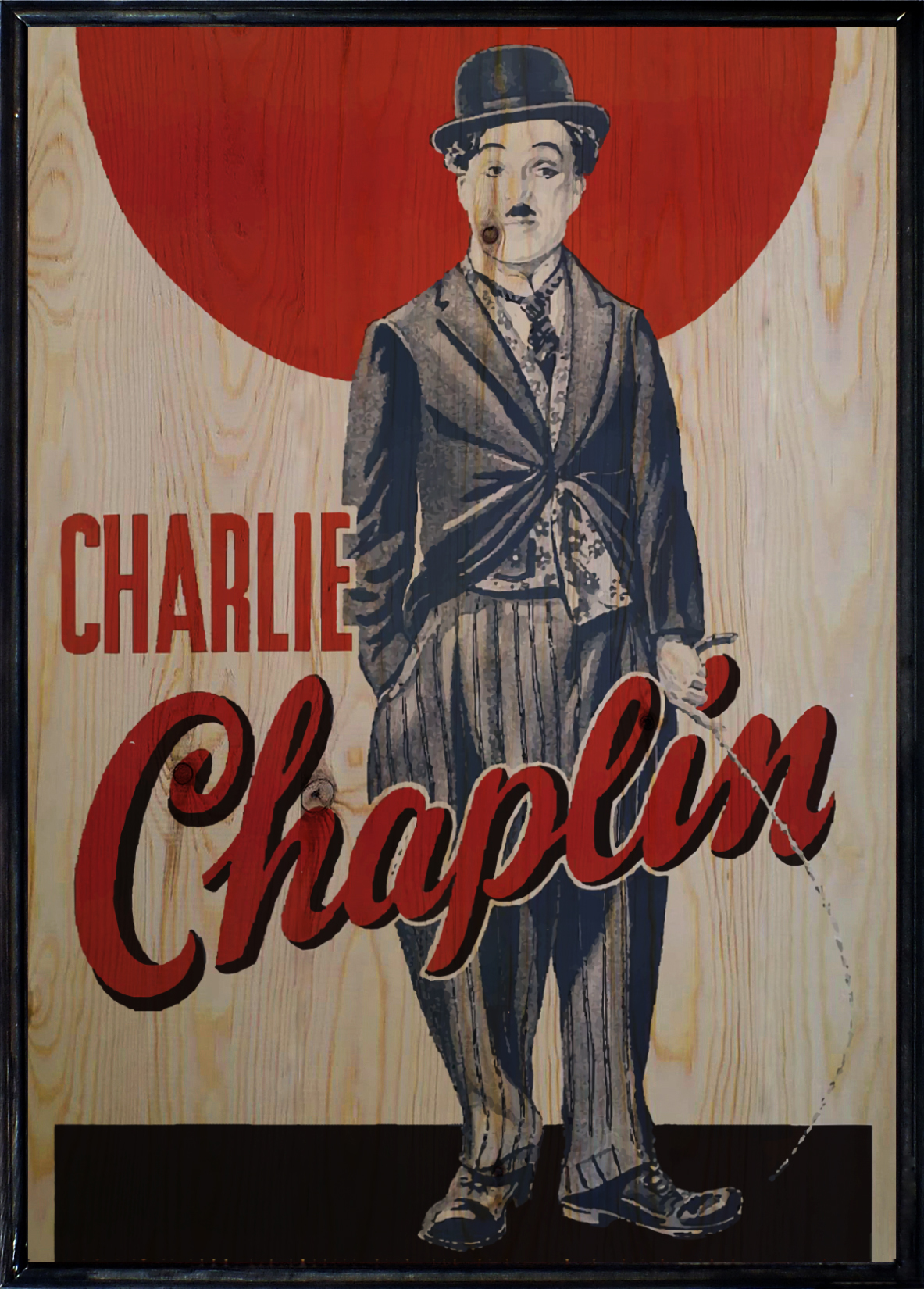 Chaplin Ahşap Tablo