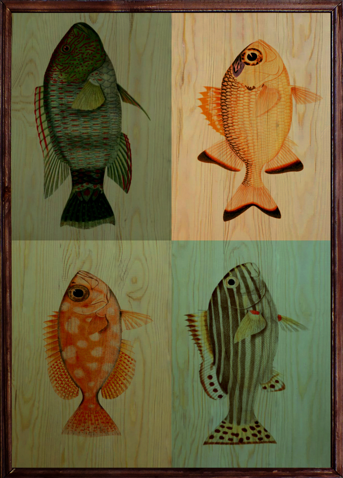 Fish Ahşap Tablo