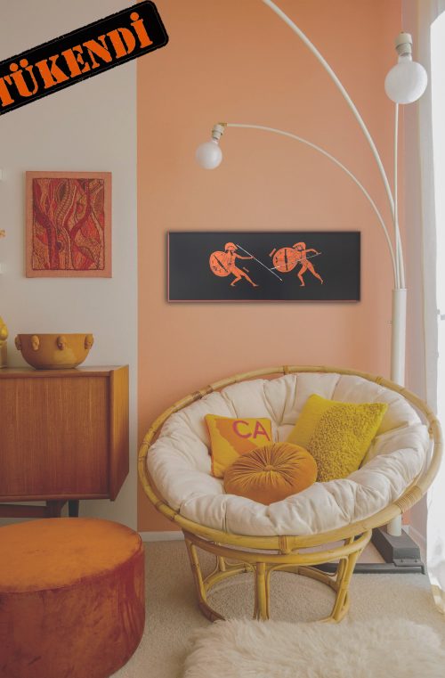 Akhileus Ve Penthesileia Ahsap Tablo