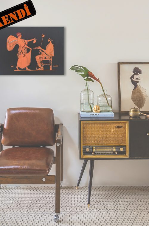 Poseidon Ve Iris Ahsap Tablo